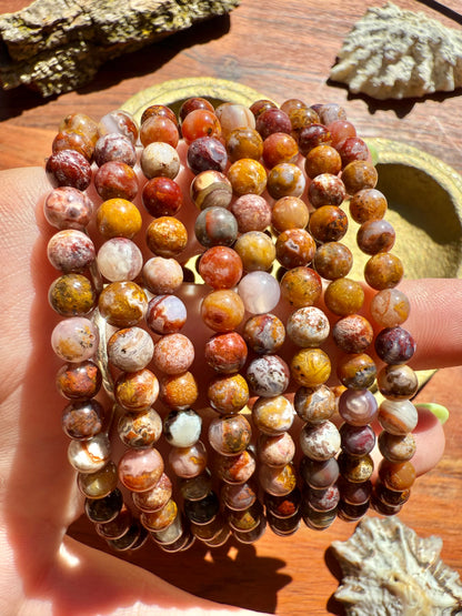 HIGH QUALITY AGUA NUEVA AGATE BRACELET 5MM