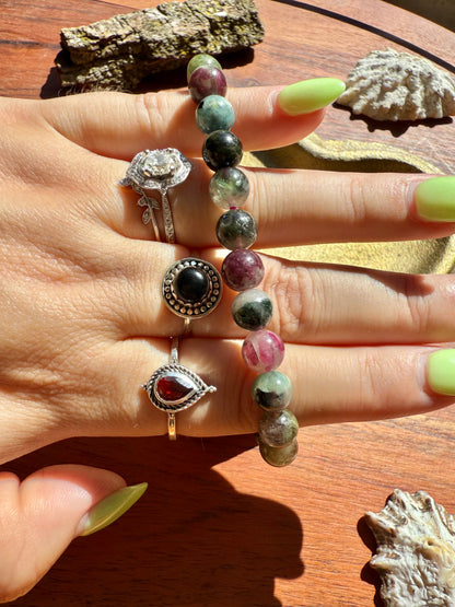 WATERMELON TOURMALINE BRACELET 8MM