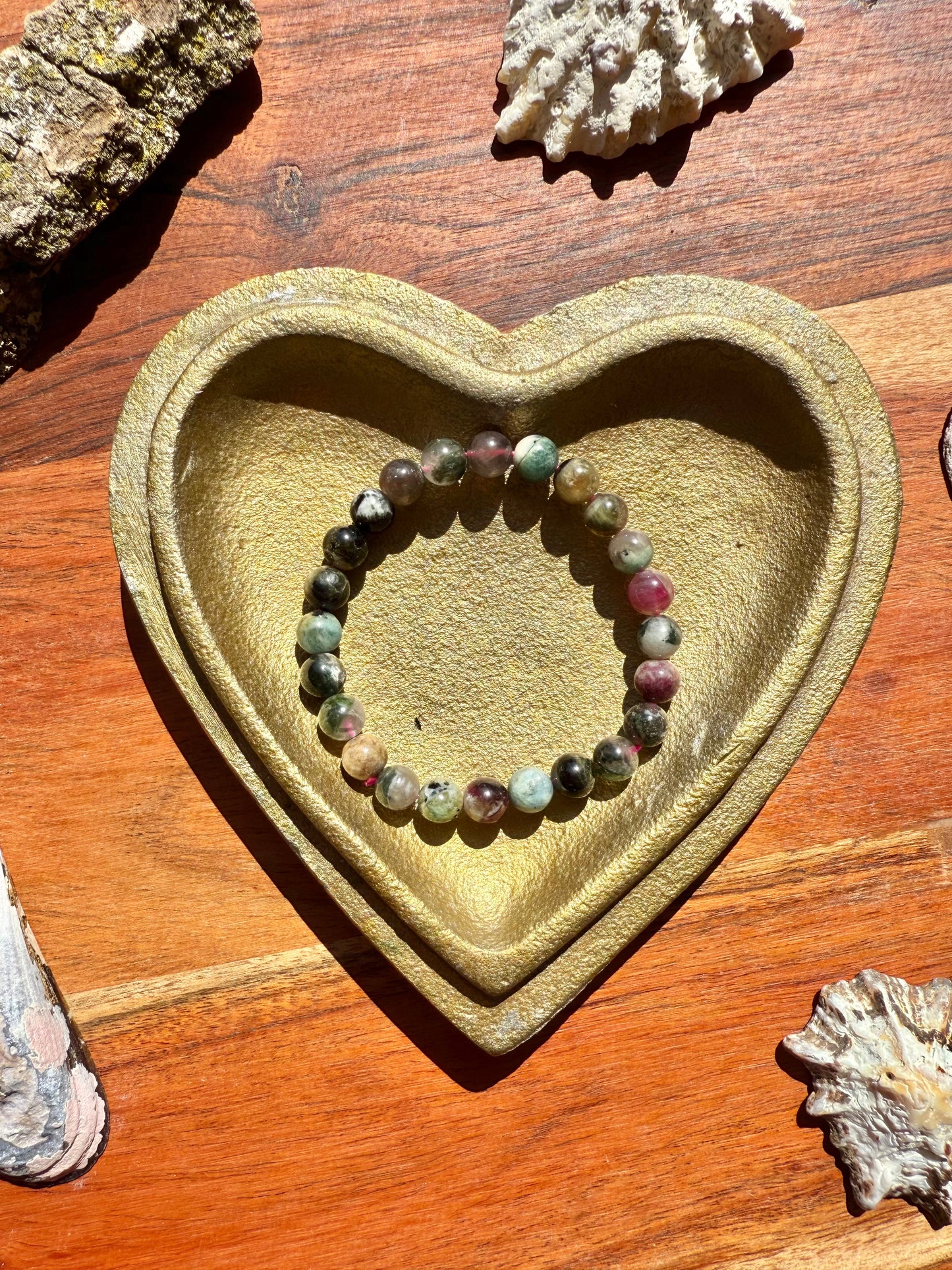 WATERMELON TOURMALINE BRACELET 8MM