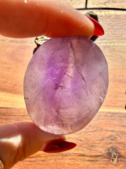 IMPERFECT AMETHYST PALM STONE