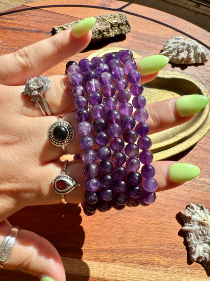 AMETHYST BRACELET 6MM