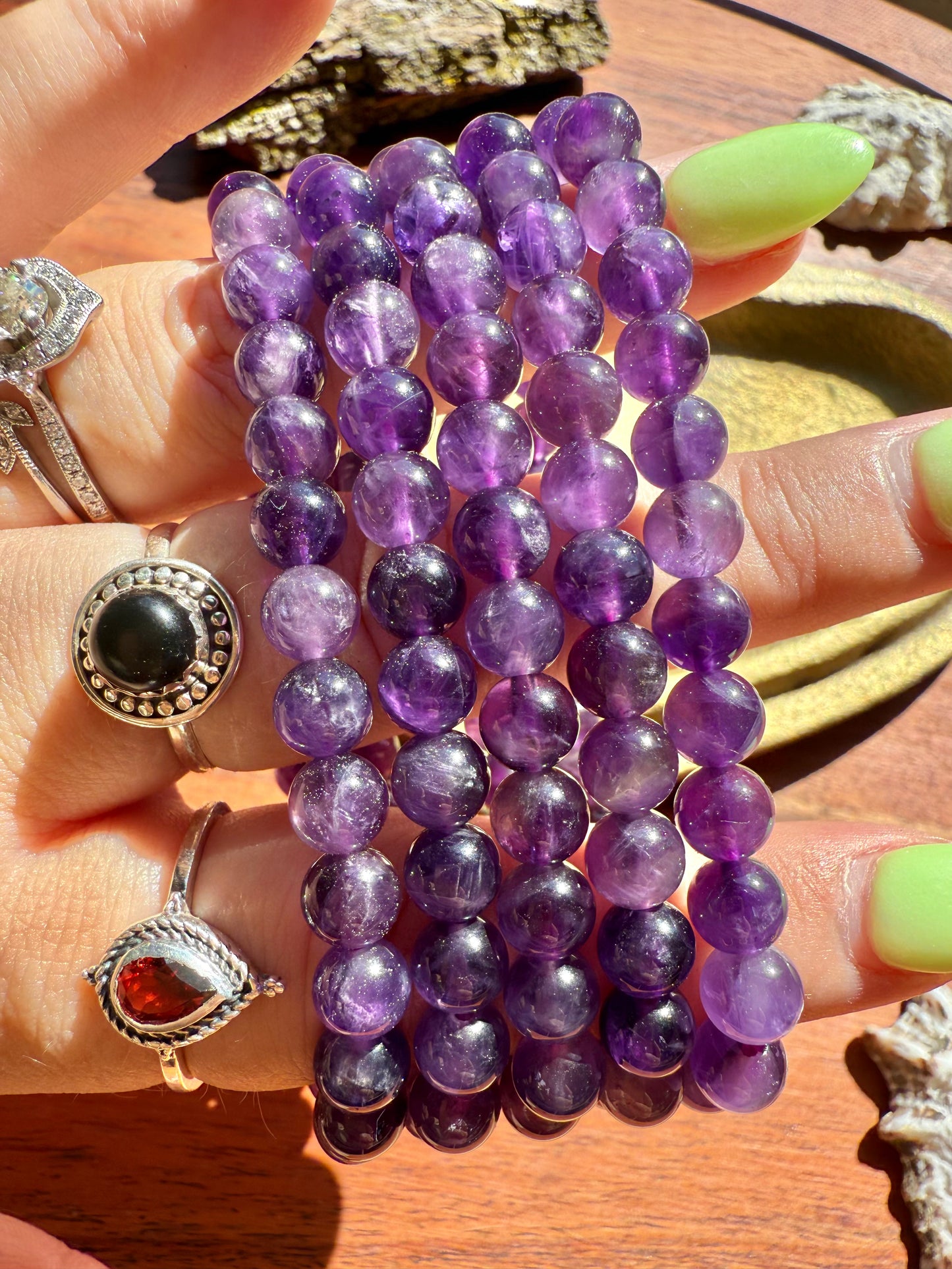 AMETHYST BRACELET 6MM