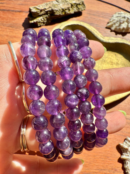 AMETHYST BRACELET 6MM
