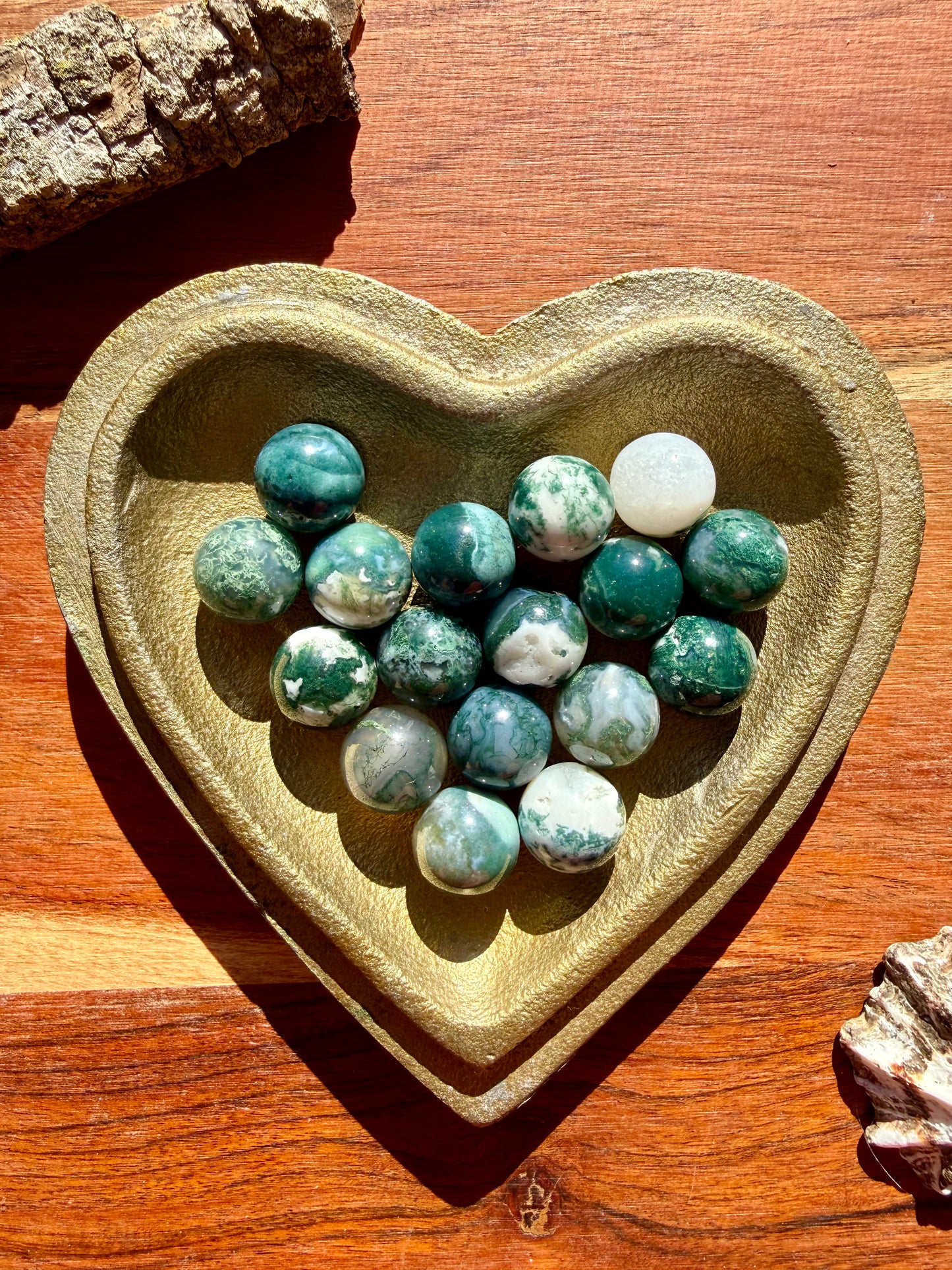 MINI MOSS AGATE SPHERE