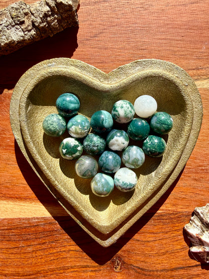 MINI MOSS AGATE SPHERE