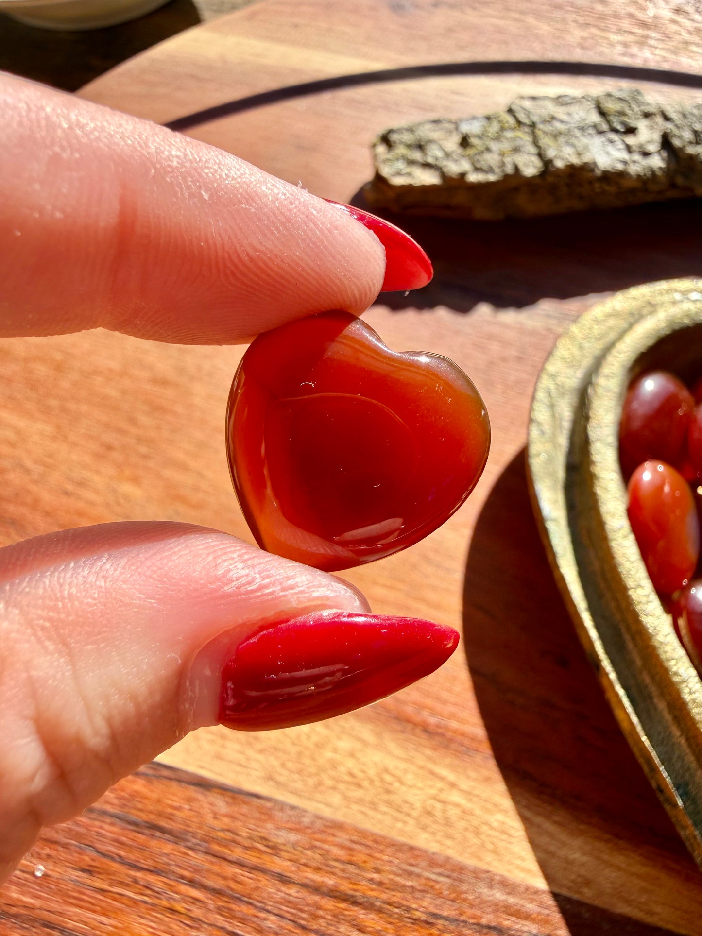 CARNELIAN MINI HEART