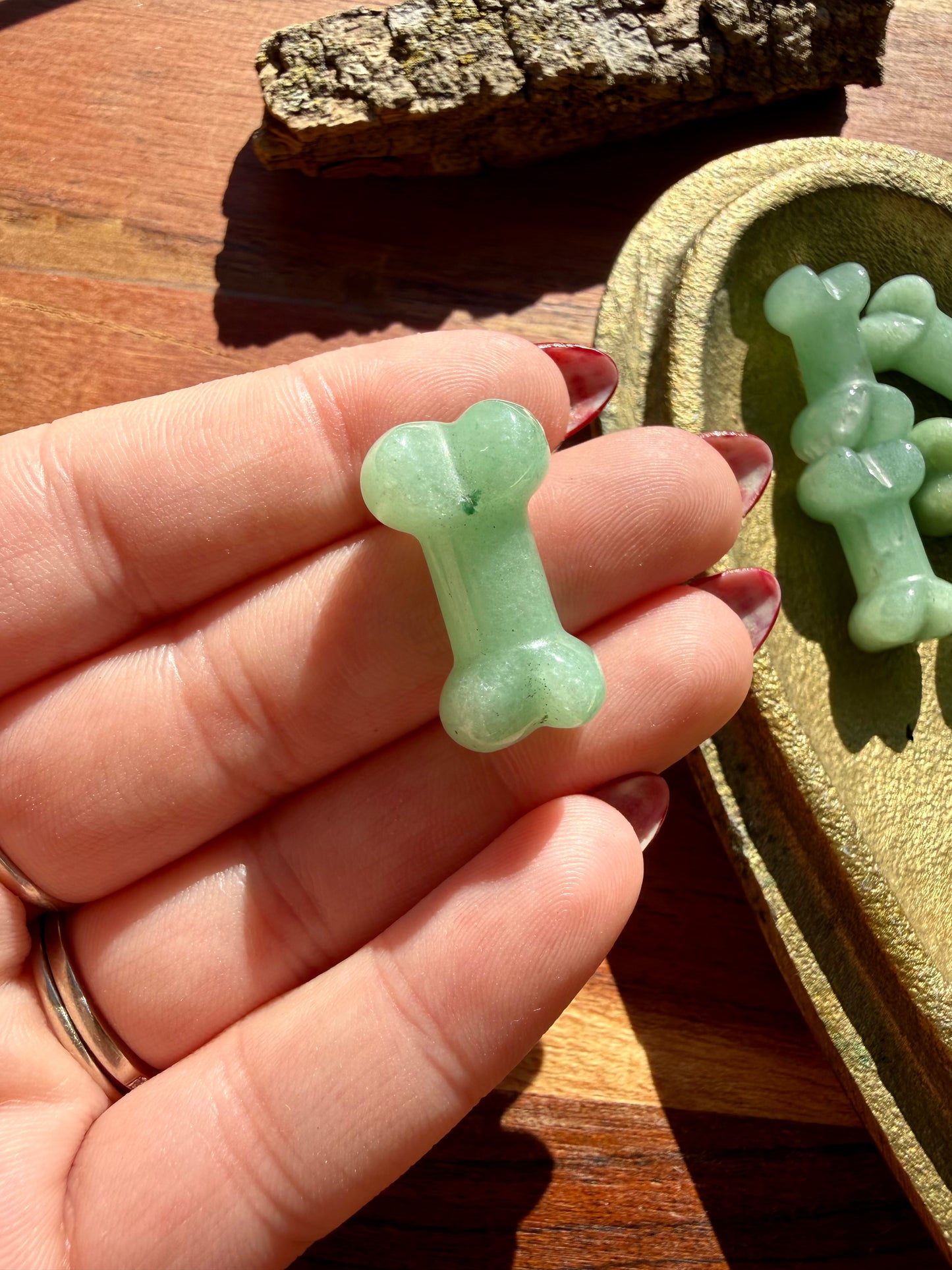 GREEN AVENTURINE MINI BONE