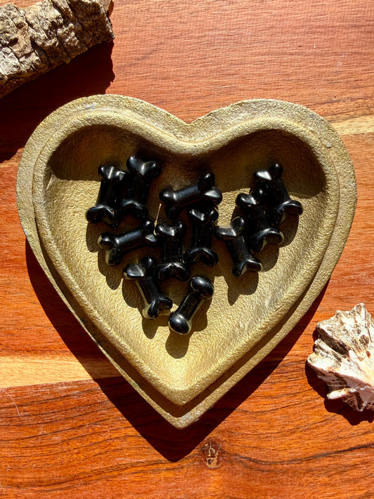 BLACK OBSIDIAN MINI BONE