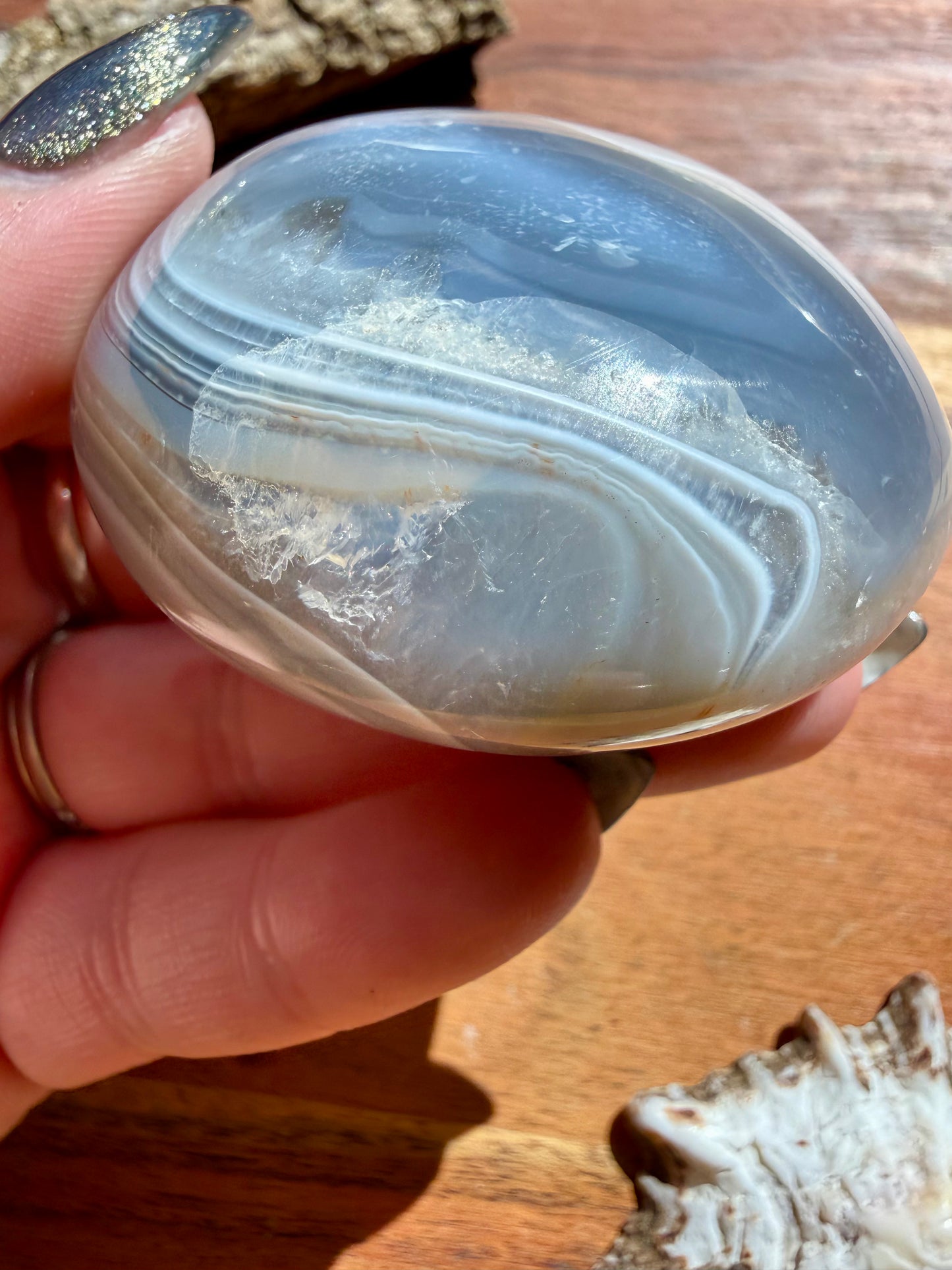 ORCA AGATE PALM STONE