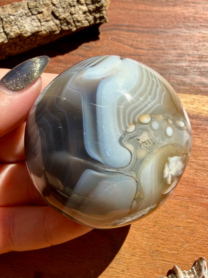 ORCA AGATE PALM STONE