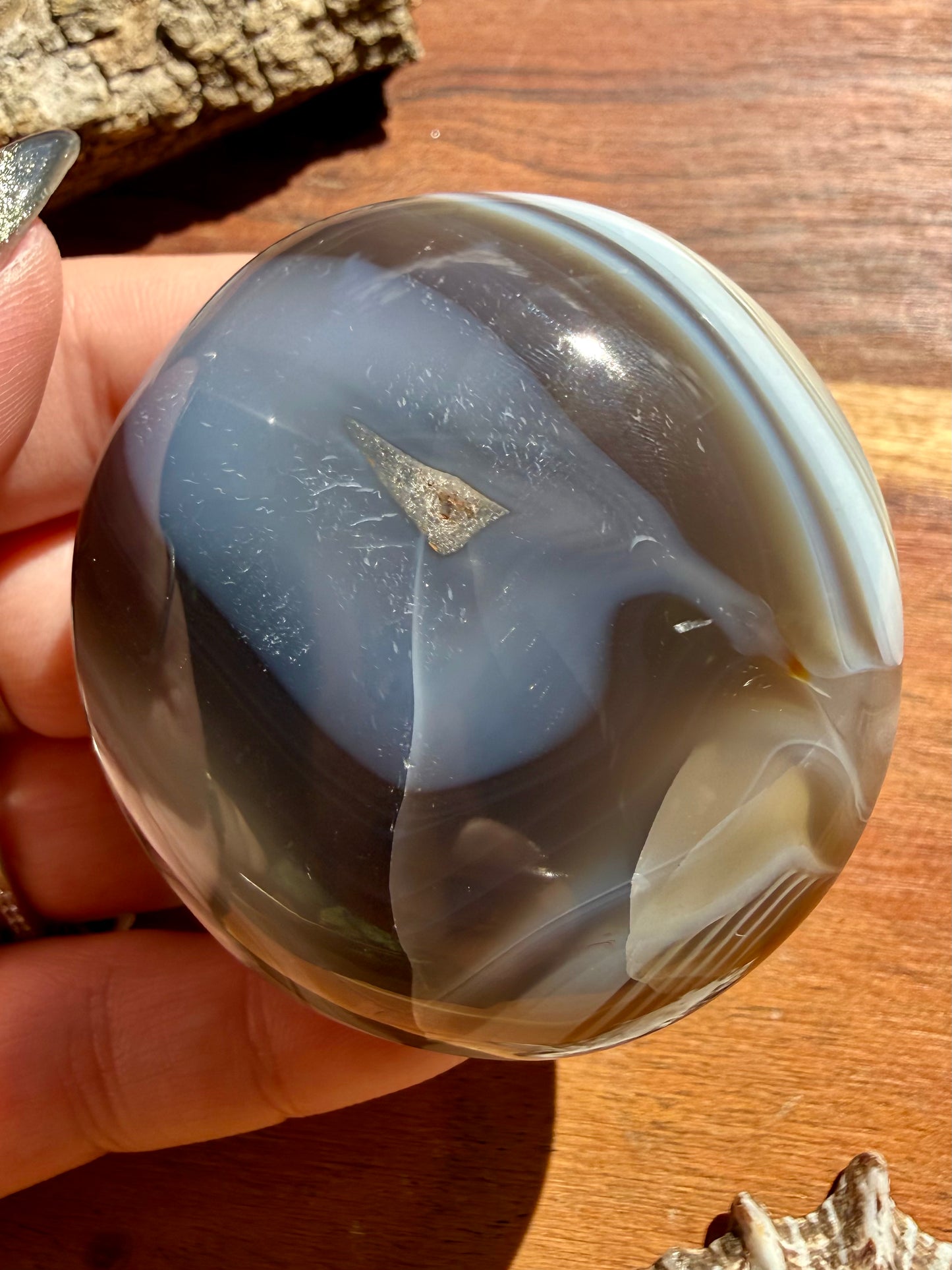 ORCA AGATE PALM STONE
