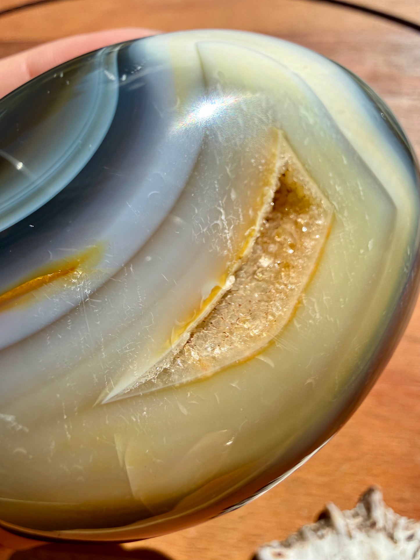 ORCA AGATE PALM STONE