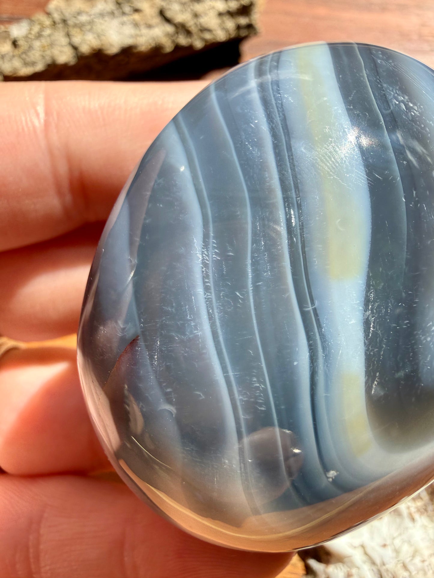 ORCA AGATE PALM STONE