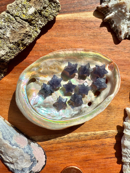 MINI IOLITE FACETED STAR CARVING [QTY. 1]