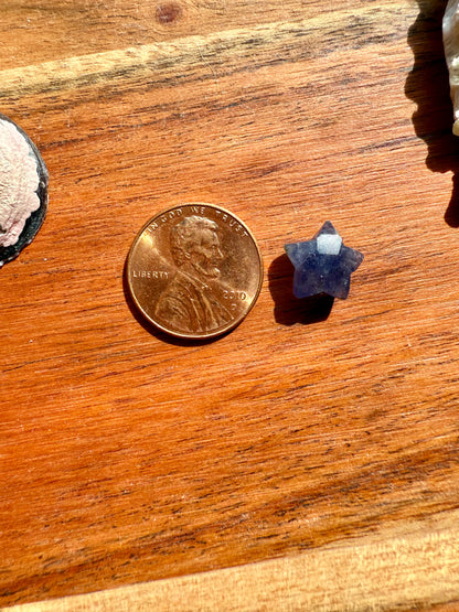 MINI IOLITE FACETED STAR CARVING [QTY. 1]