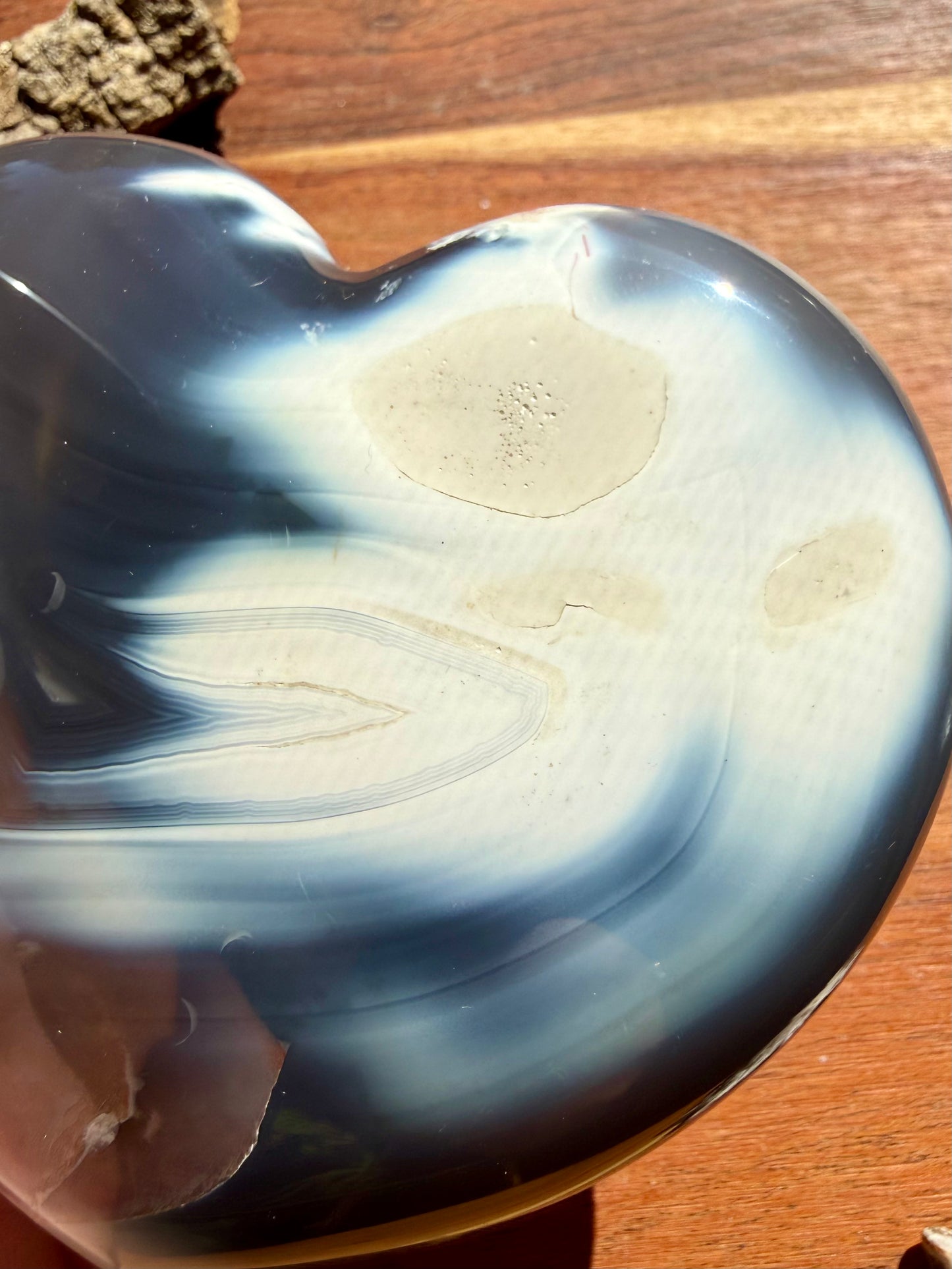 ORCA AGATE + CARNELIAN HEART