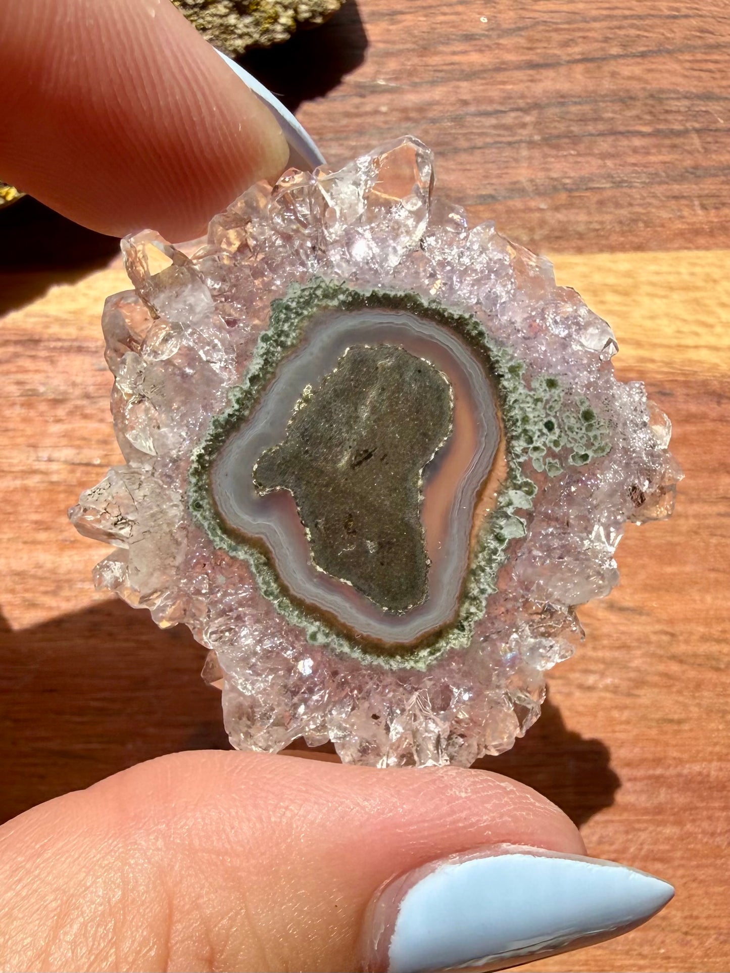 AMETHYST STALACTITE SLICE