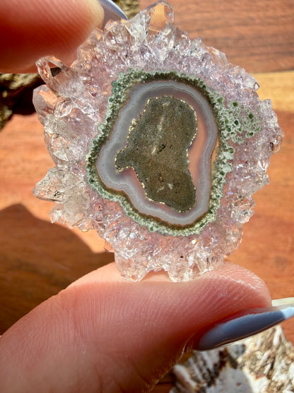 AMETHYST STALACTITE SLICE