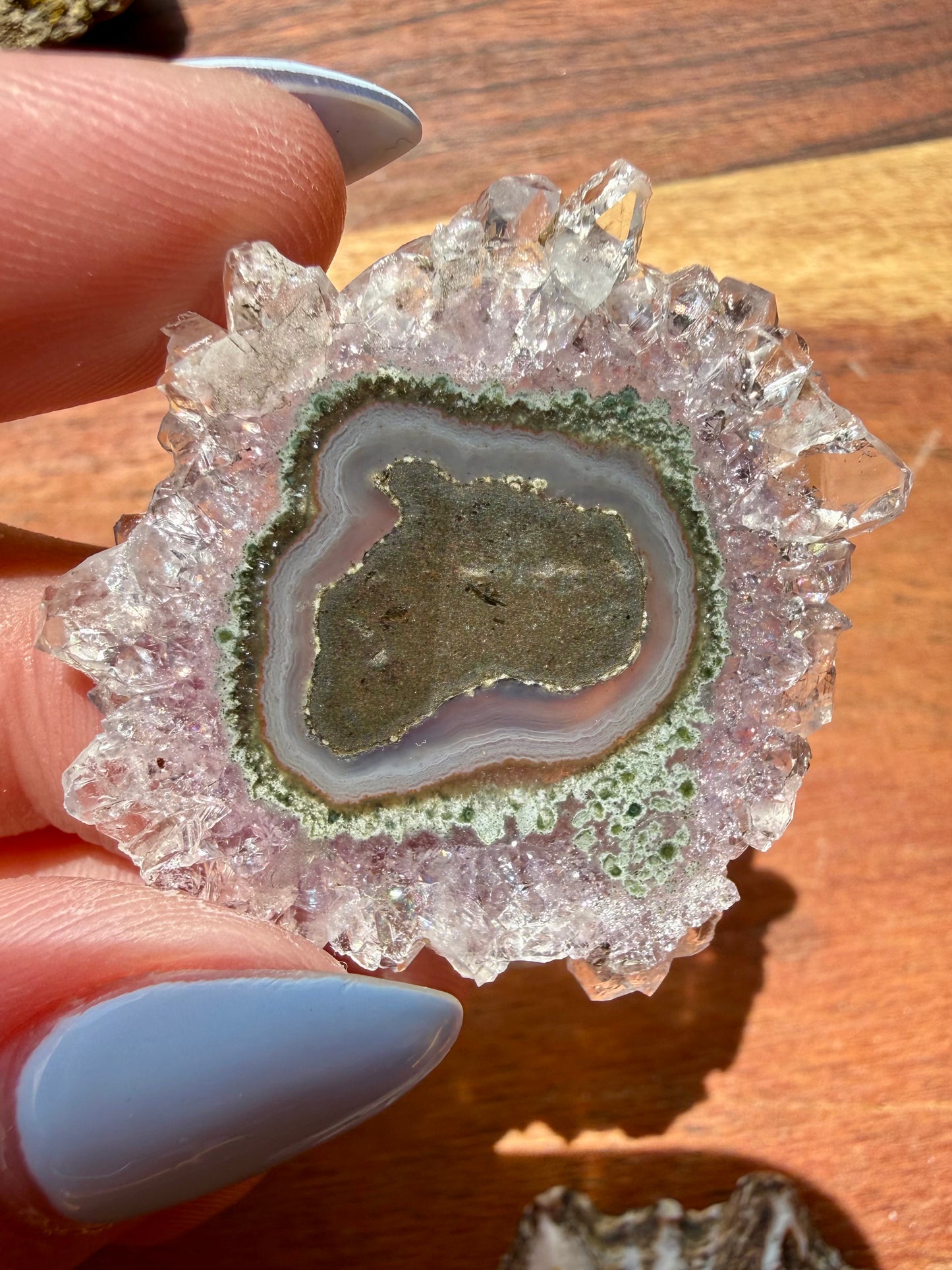 AMETHYST STALACTITE SLICE