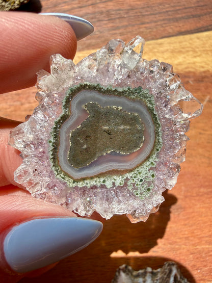 AMETHYST STALACTITE SLICE