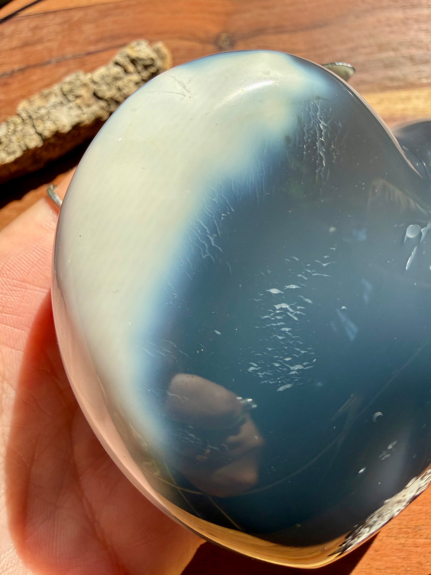 ORCA AGATE + CARNELIAN HEART