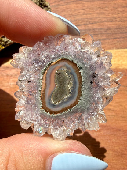 AMETHYST STALACTITE SLICE