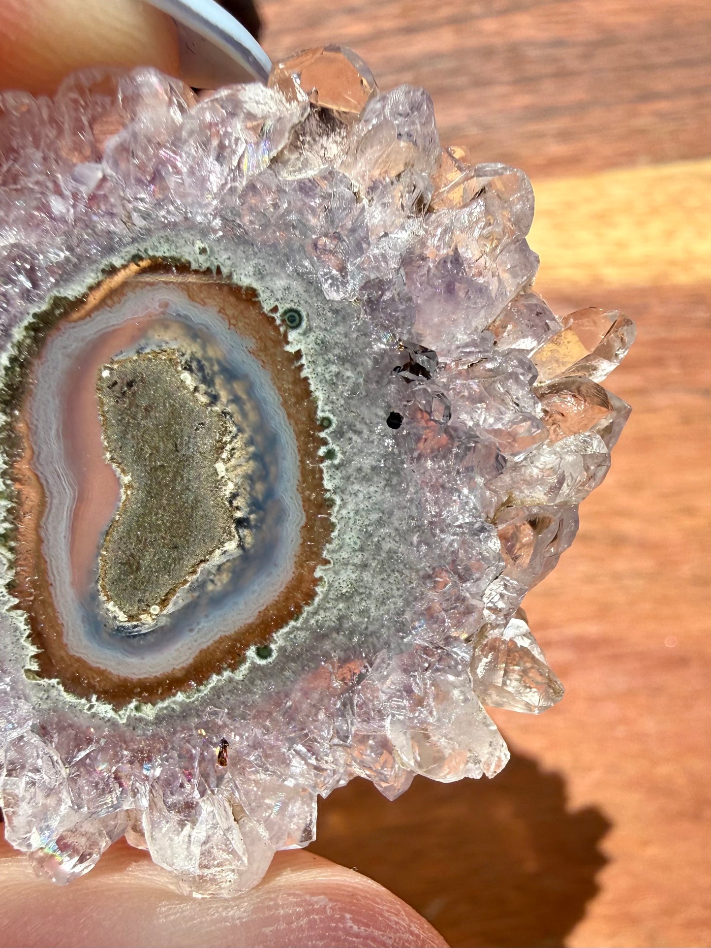 AMETHYST STALACTITE SLICE