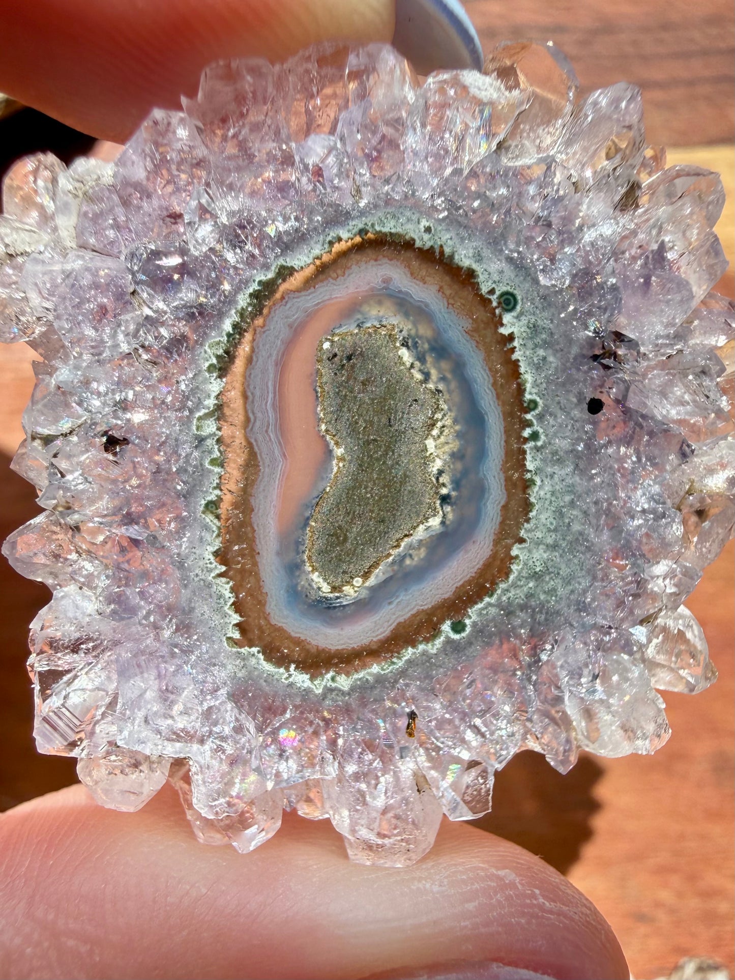 AMETHYST STALACTITE SLICE