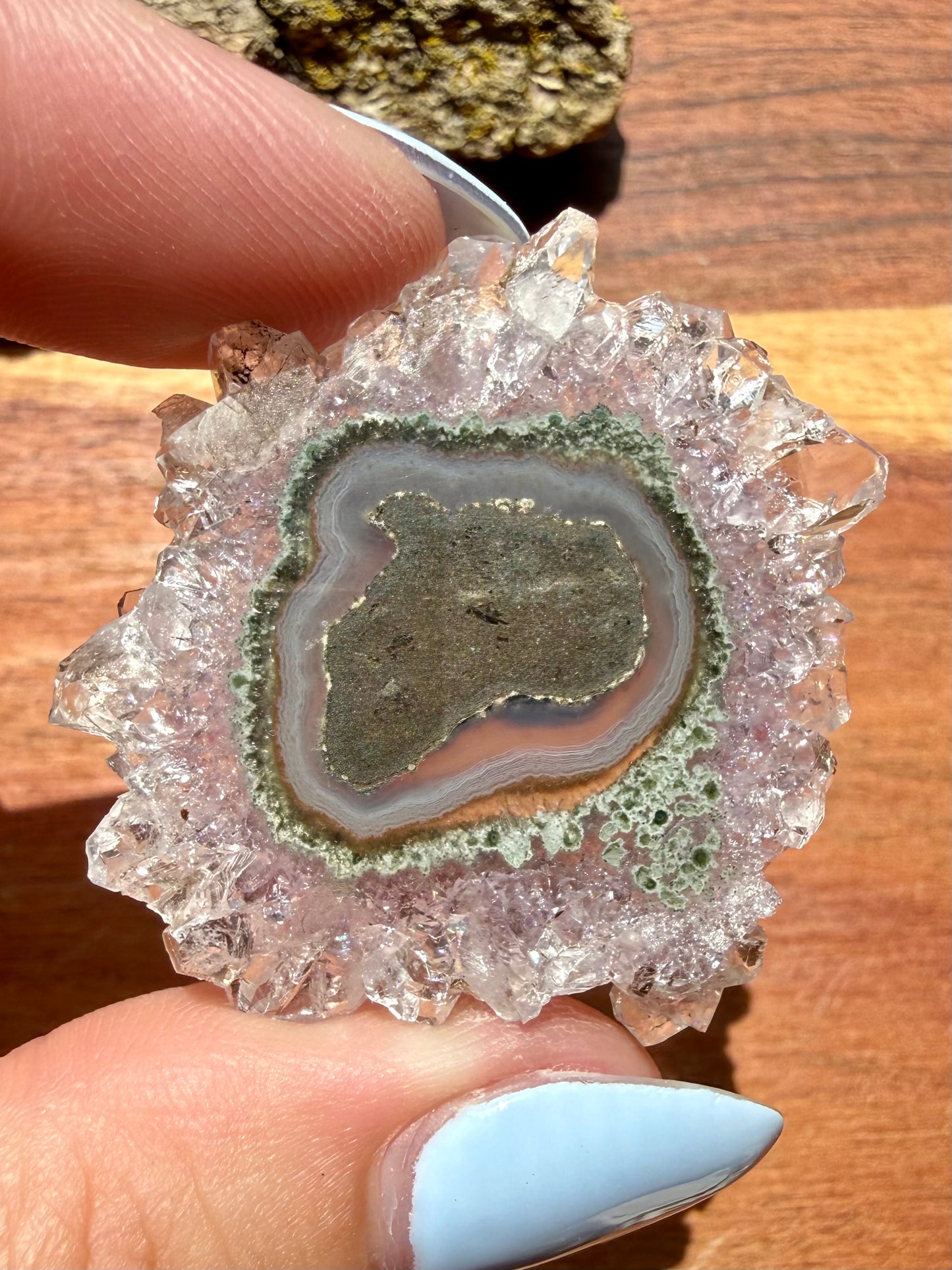 AMETHYST STALACTITE SLICE