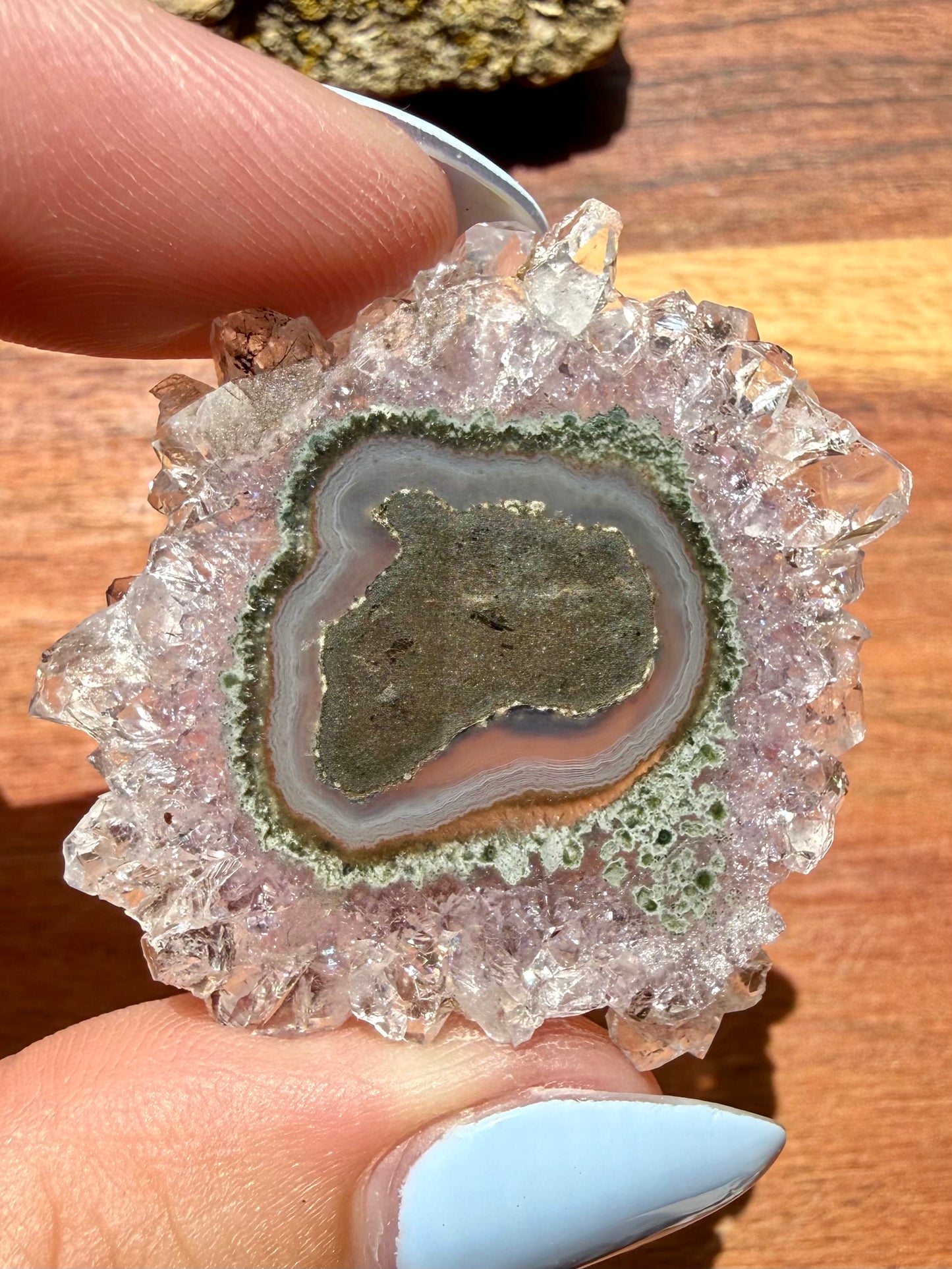 AMETHYST STALACTITE SLICE