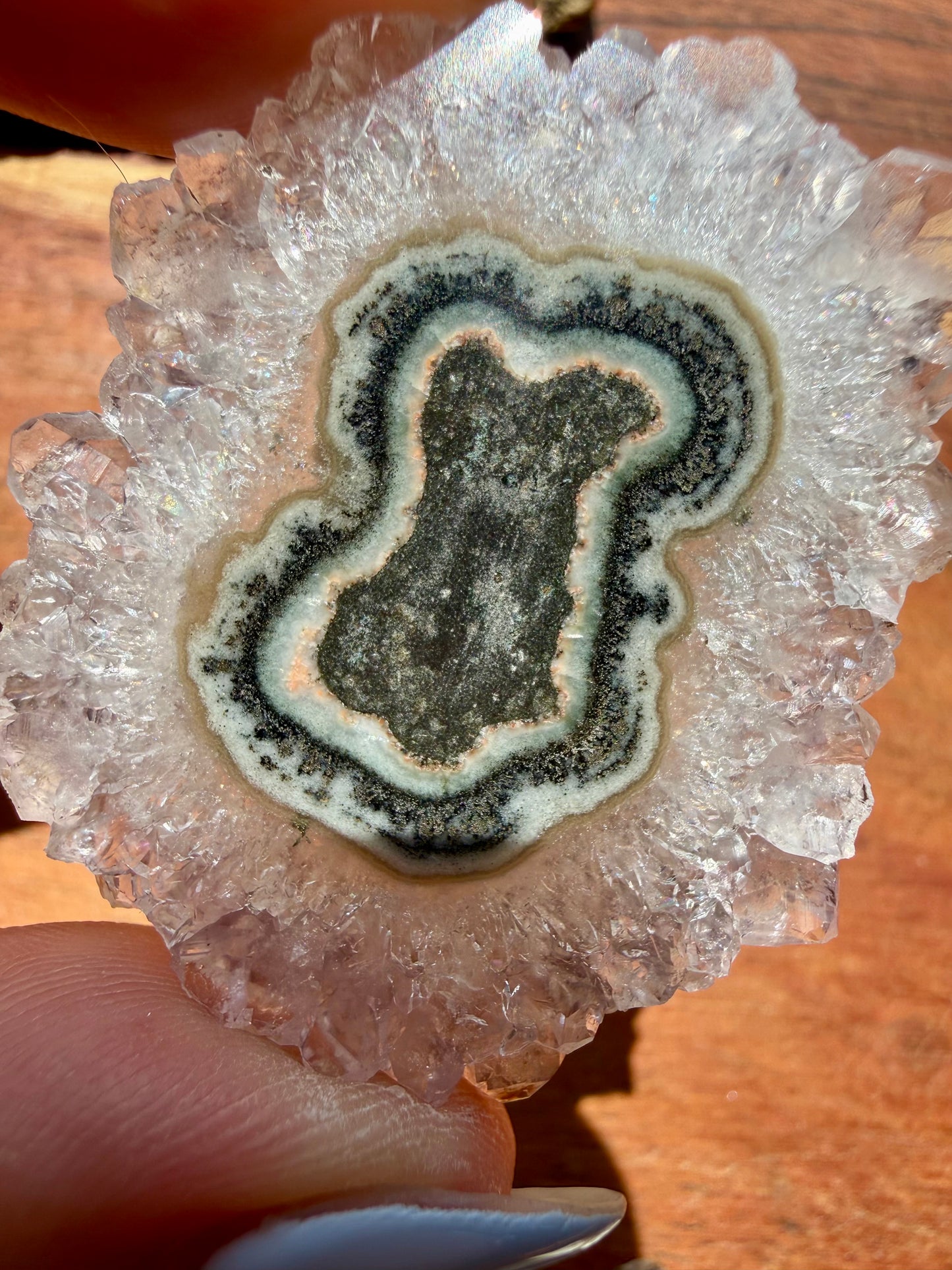 AMETHYST STALACTITE SLICE