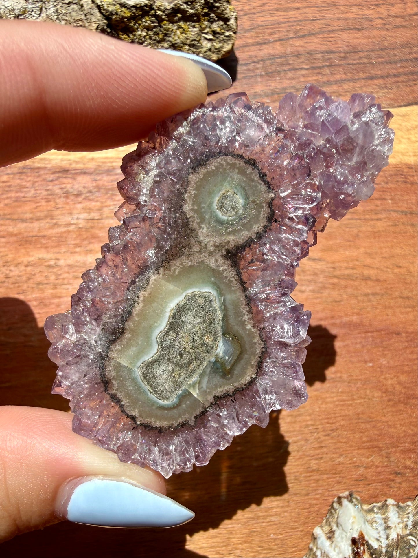 AMETHYST STALACTITE SLICE