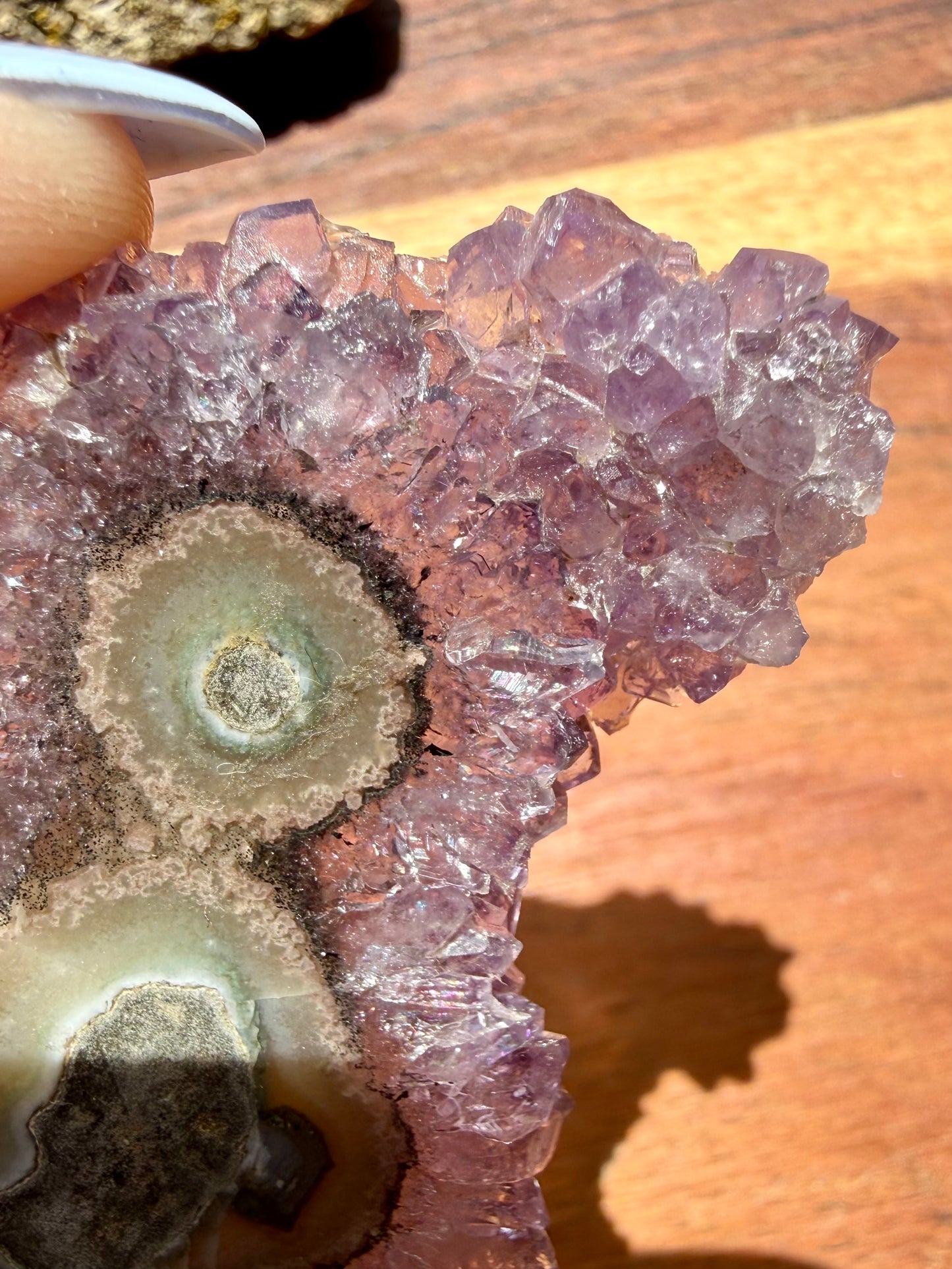 AMETHYST STALACTITE SLICE