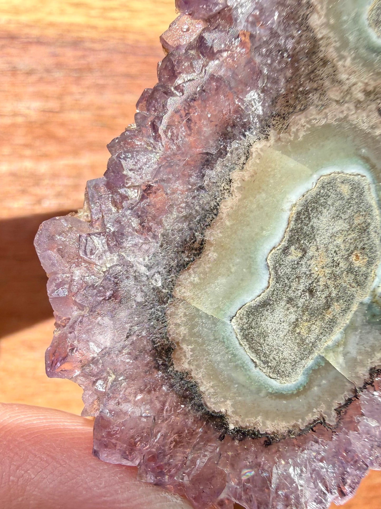 AMETHYST STALACTITE SLICE
