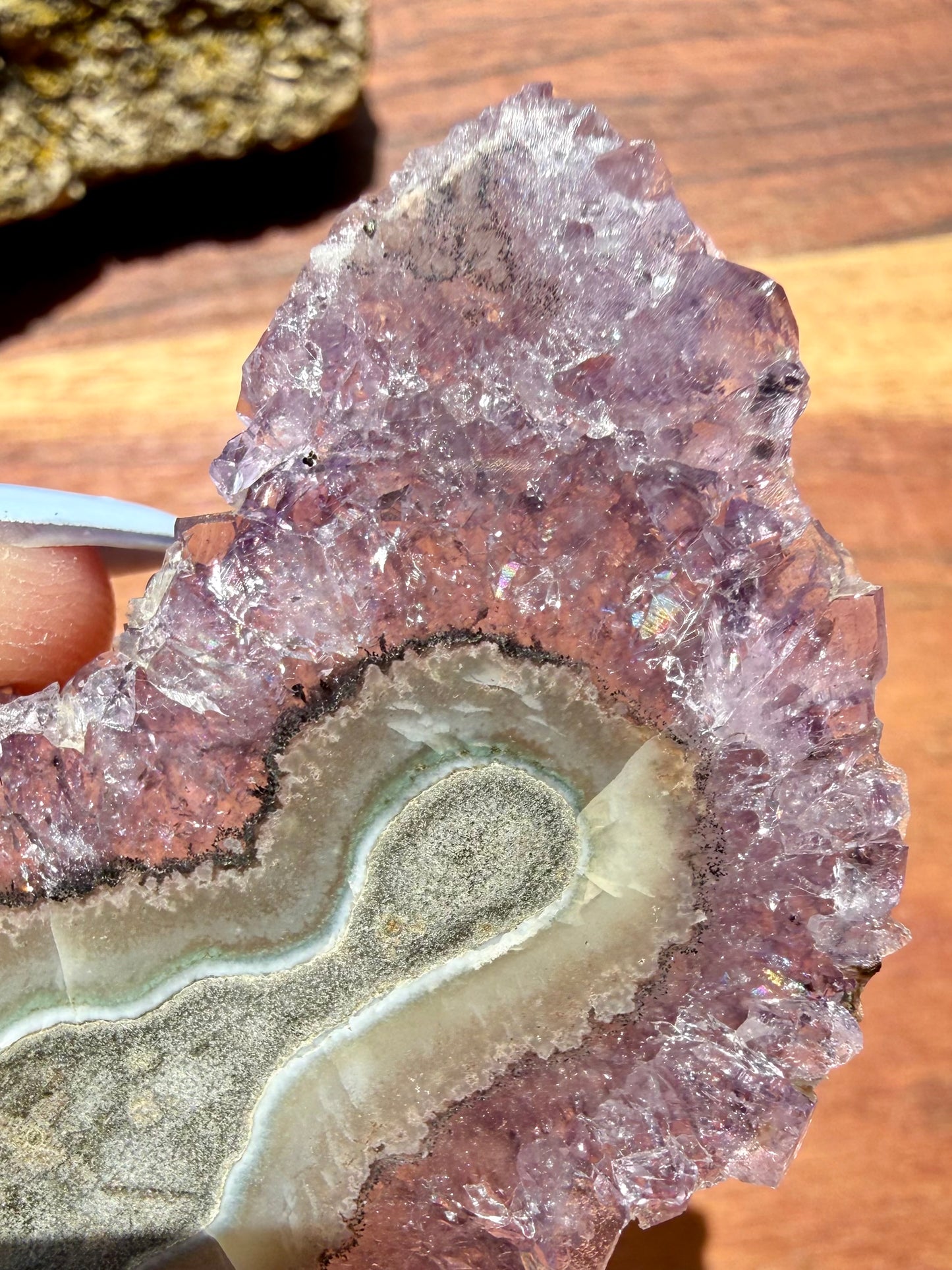 AMETHYST STALACTITE SLICE