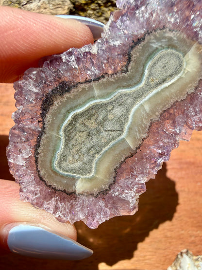 AMETHYST STALACTITE SLICE