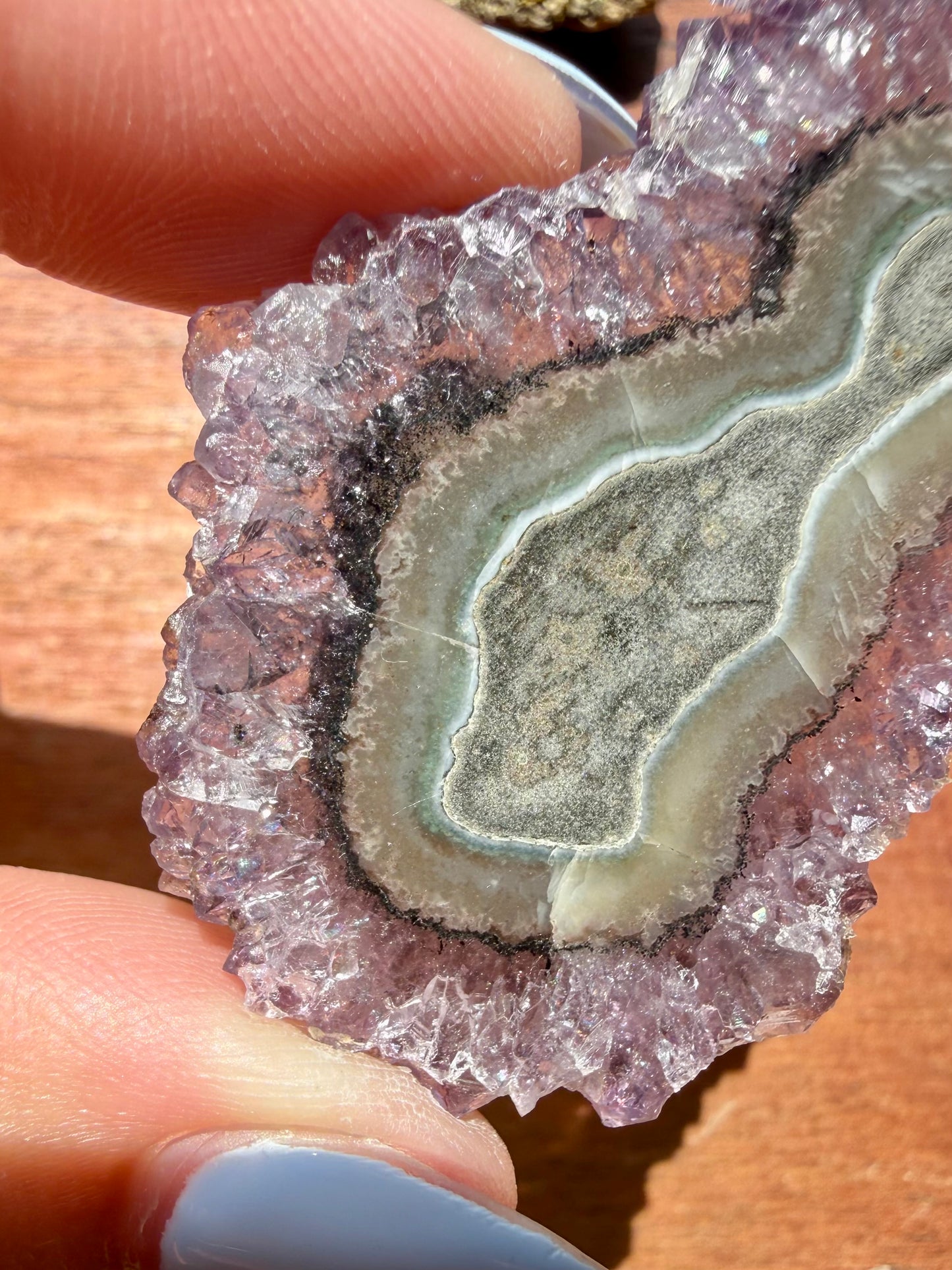 AMETHYST STALACTITE SLICE