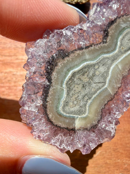 AMETHYST STALACTITE SLICE