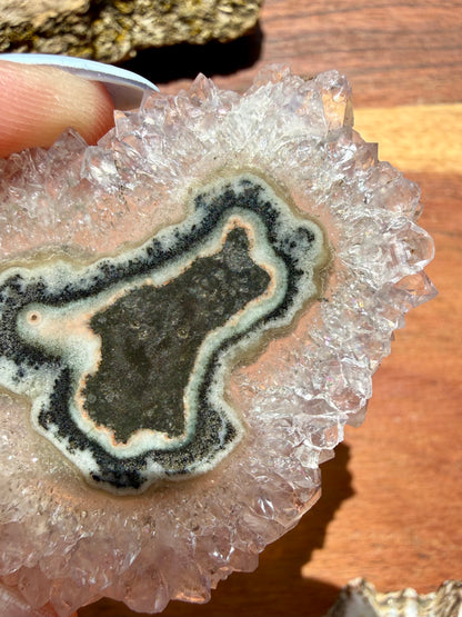 AMETHYST STALACTITE SLICE