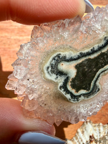 AMETHYST STALACTITE SLICE