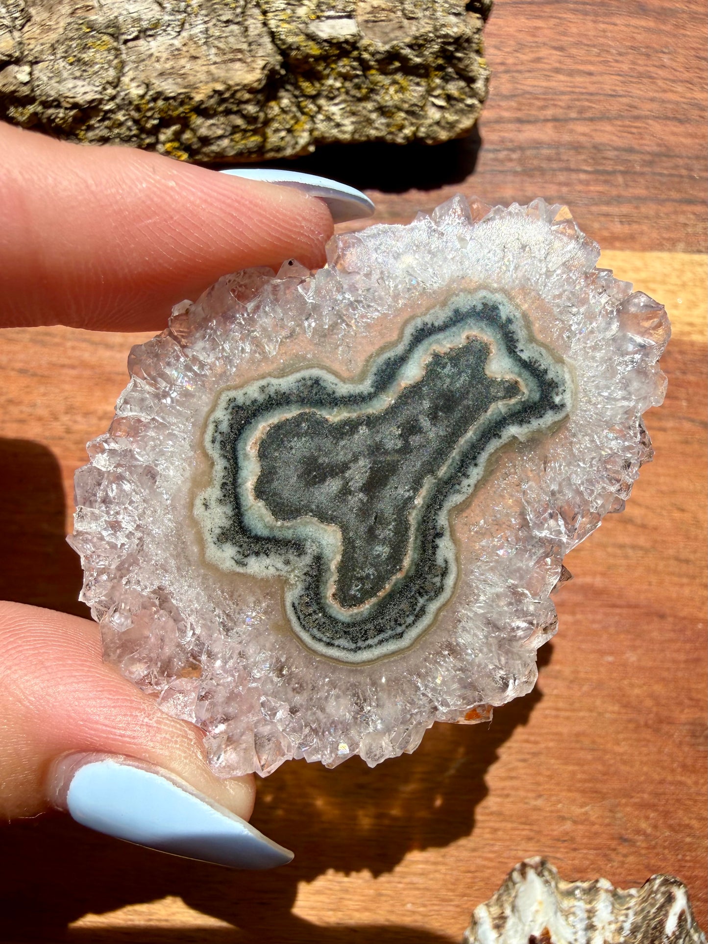 AMETHYST STALACTITE SLICE