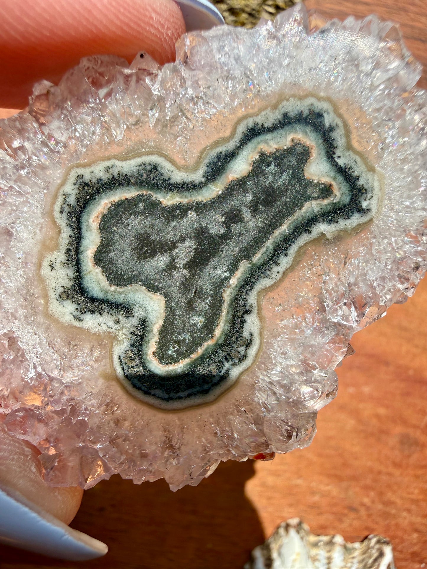 AMETHYST STALACTITE SLICE