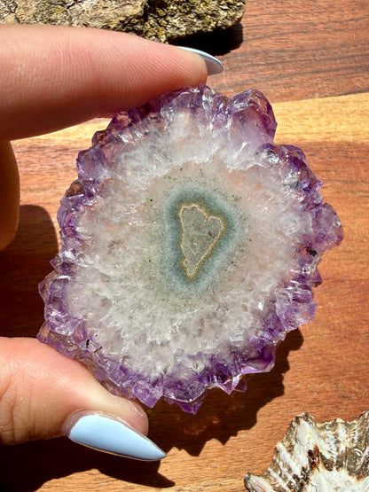 AMETHYST STALACTITE SLICE