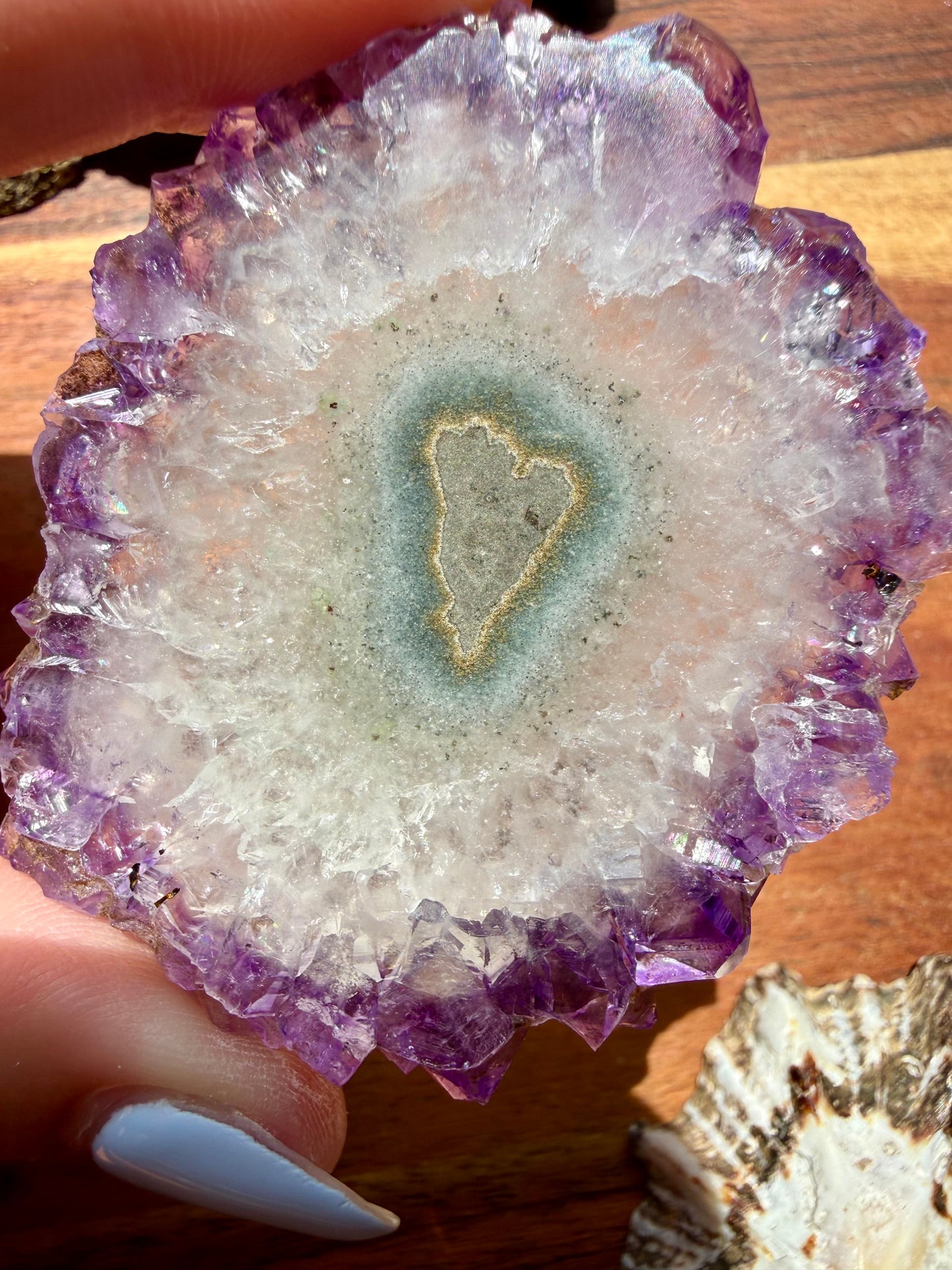 AMETHYST STALACTITE SLICE