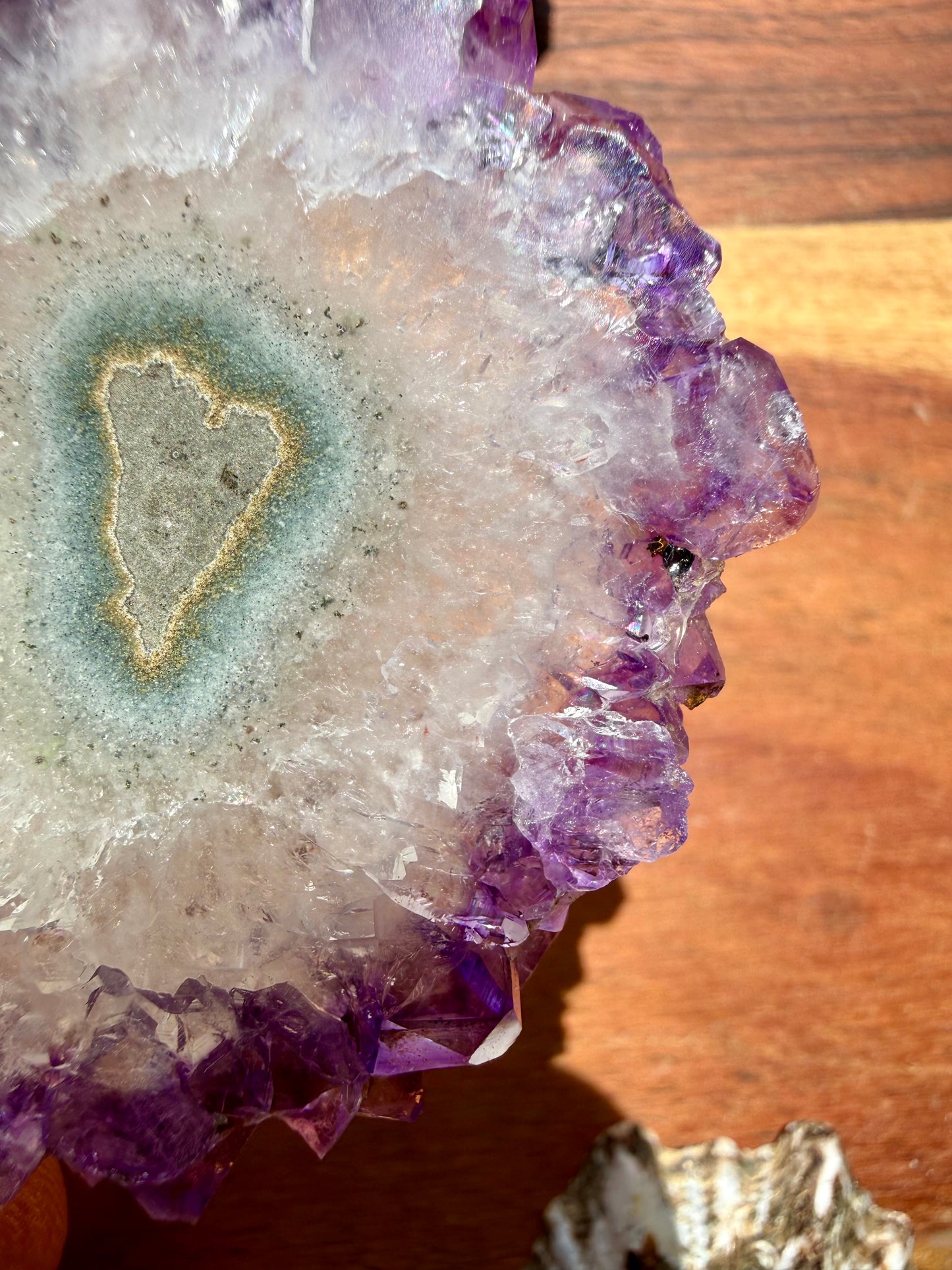 AMETHYST STALACTITE SLICE
