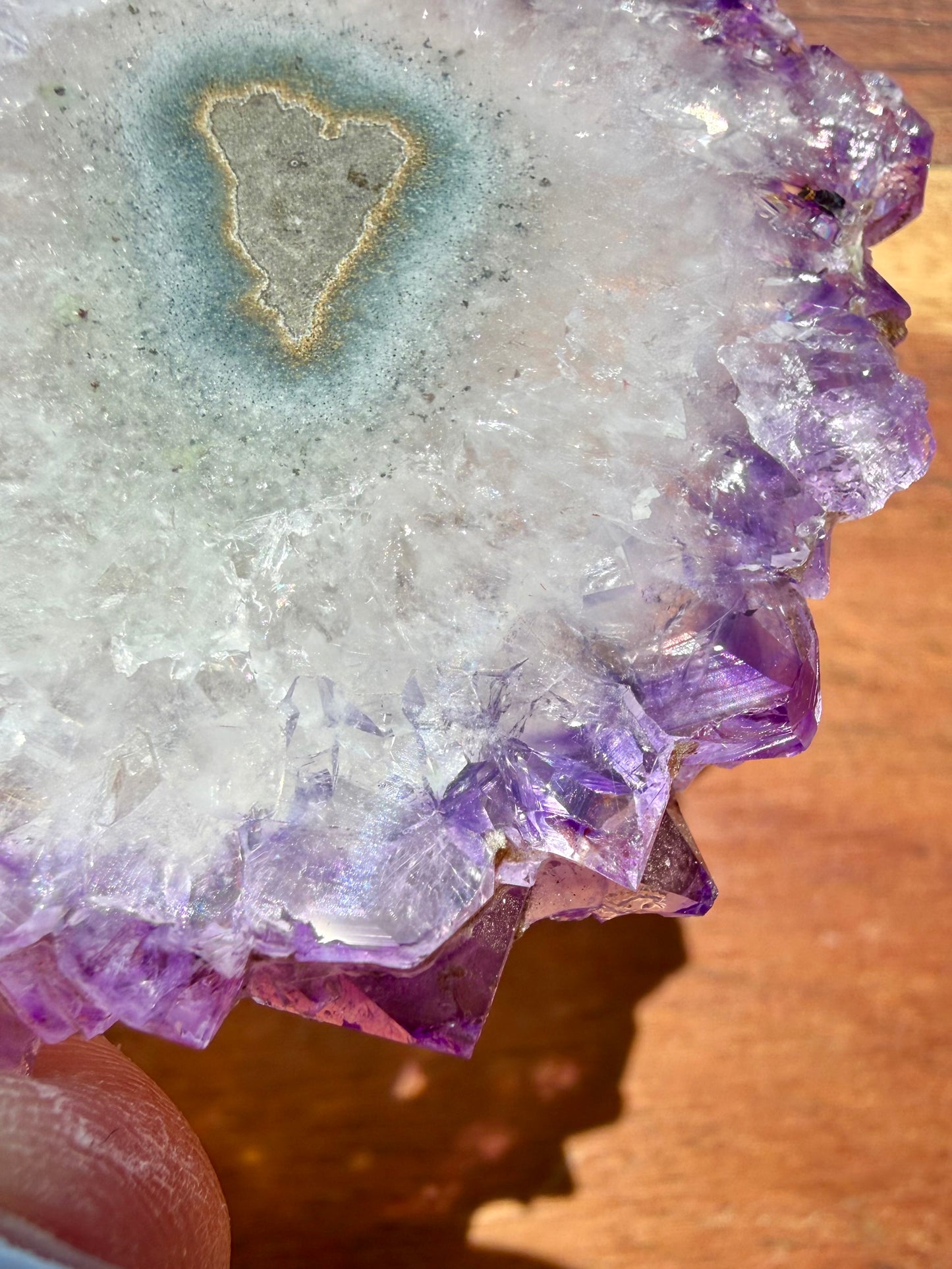 AMETHYST STALACTITE SLICE
