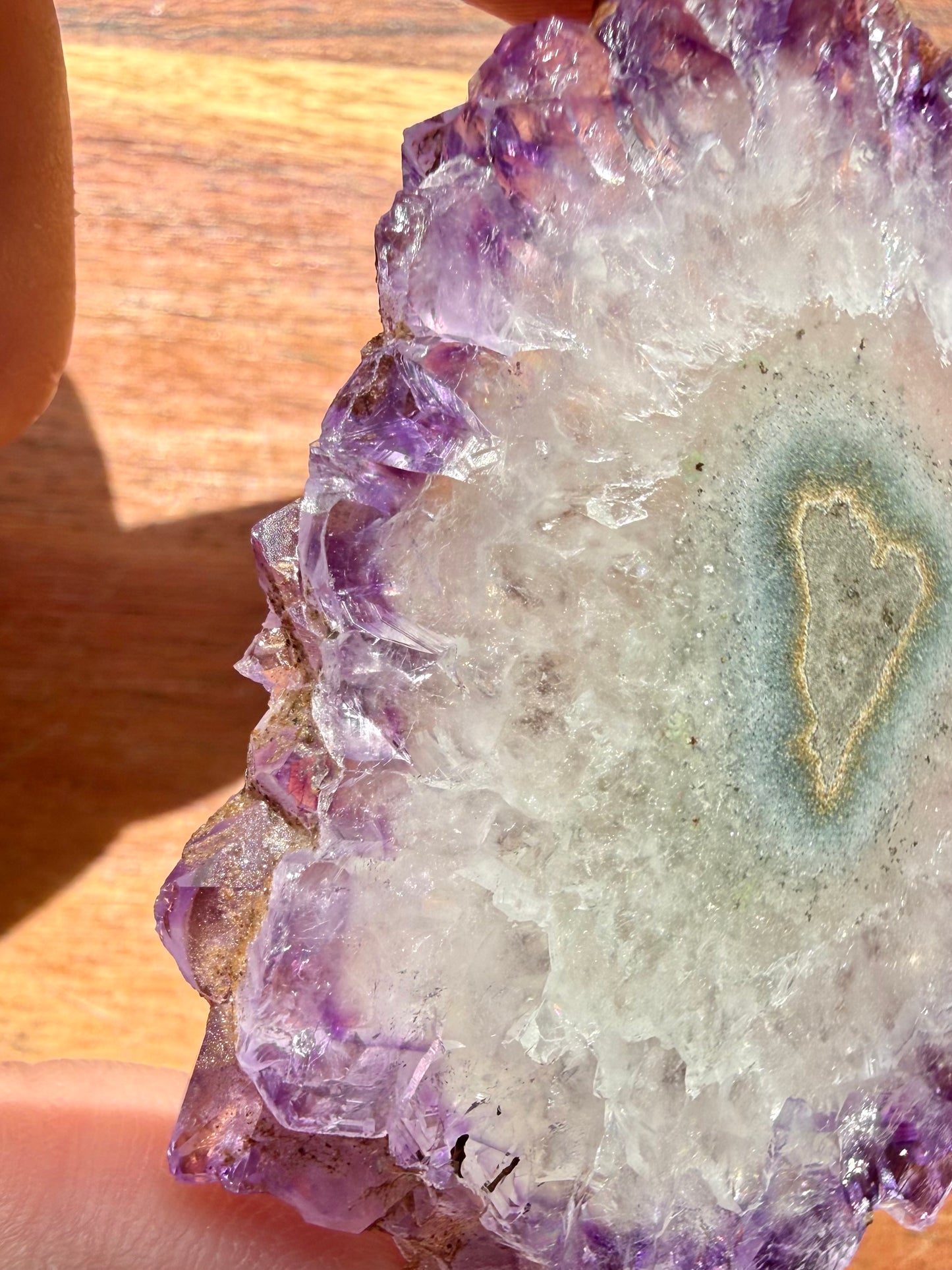 AMETHYST STALACTITE SLICE