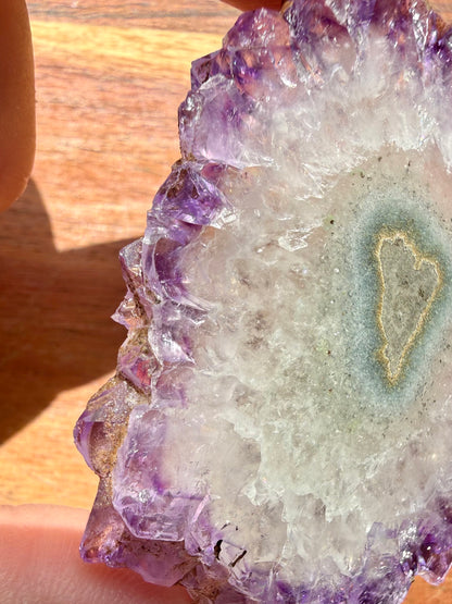 AMETHYST STALACTITE SLICE