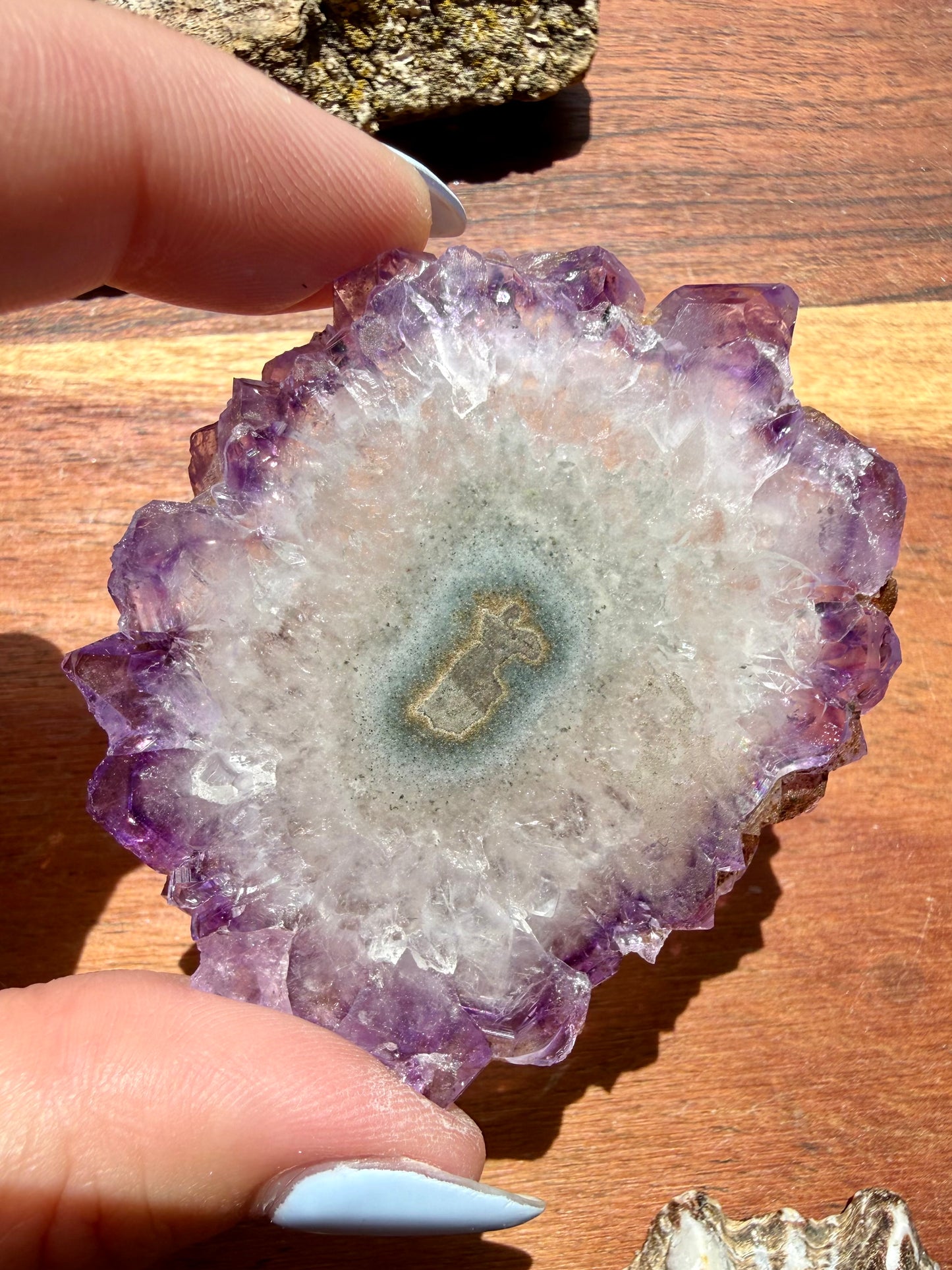 AMETHYST STALACTITE SLICE