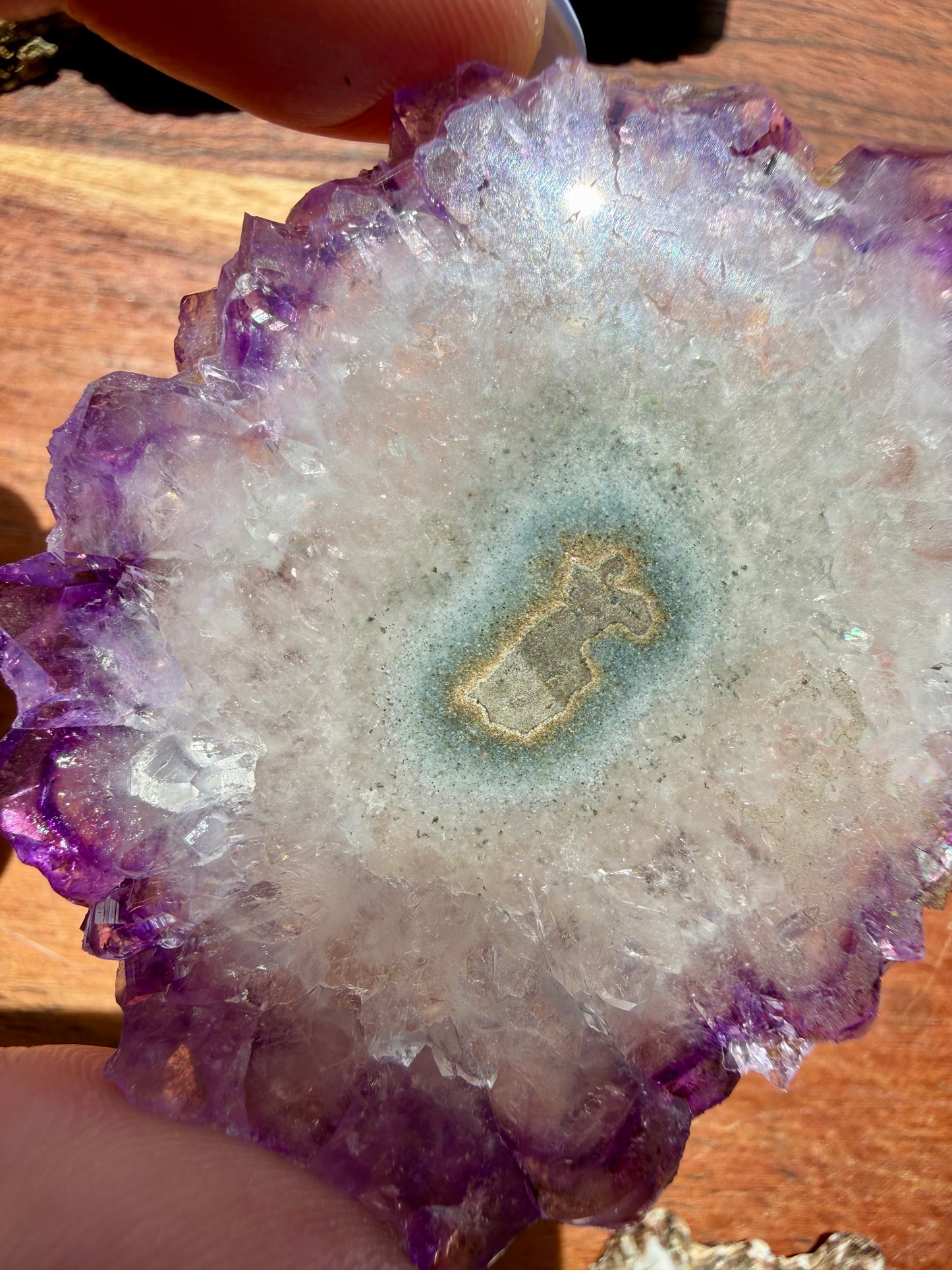 AMETHYST STALACTITE SLICE